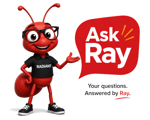 Ray, Radiant's helpful ant